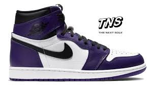 Jordan 1 Retro High Court Purple White 555088 500 In 2020 Jordan 1 Retro High Jordans Jordan 1