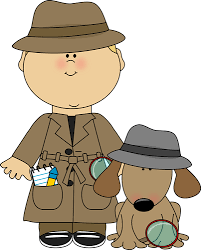 Boy Detective And Dog Clip Art Boy Detective And Dog Image Dog Clip Art Detective Theme Detective Themed Classroom