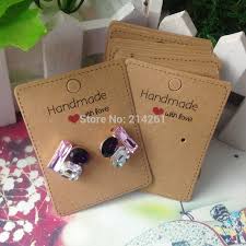 See more ideas about earring cards, jewellery display, diy earring cards. Diy Hand Made With Love Kraft Earring Card For 1 Pair Earring Display Custom Logo Moq 1000 Pcs Cost Extra Wholesale Made With Hand Madehand Made With Love Aliexpress