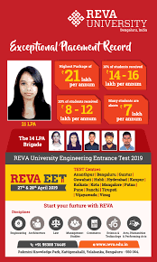 2021 application for revision of courses for university and college placement is now open. Reva University Exceptional Placement Record The 14lpa Brigade Ad Advert Gallery