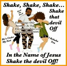 Shake shake everything that attempts to bind you. Shake /dance like David.  Shake it all from your feet as you walk away. Encourage others Art. Doorpost