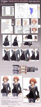 Anime Style Coloring Tutorial By Baka Ouji On Deviantart Coloring Tutorial Sketches Tutorial Digital Painting Tutorials