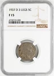 The store is full of unique and extraordinary coins. 1937 D 3 Legged Buffalo Nickel Coin Ngc F15