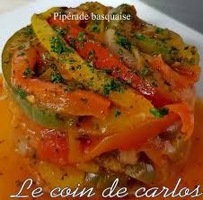 Le Coin De Carlos Piperade Basquaise Piperade Basquaise Piperade Recette Legume