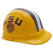Lsu Tigers Hard Hat It S The Real Thing The Stadium Hard Hat Is Adjustable For Head Sizes 6 5 To 8 They Meet Osha Requirements Meet Lsu Tigers Lsu Hard Hat