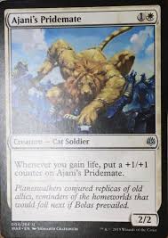 War Of The Spark Mtg Magic The Gathering Ajani S Pridemate Card Magic The Gathering The Gathering Magic The Gathering Cards