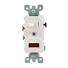 This connection is very simple connection and most used in electrical house wiring. Leviton 1 25w 125v Combination Switch With Neon Pilot Light White R52 05226 0ws The Home Depot