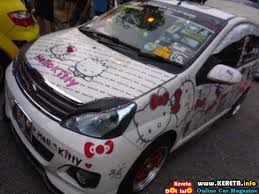 Senarai harga tiket kereta api. Perodua Viva Hello Kitty Cute Modified Car