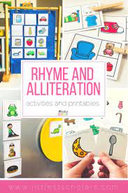 Rhyming Activities That Are Perfect For The Preschool And Kindergarten Classroom Use Thes Nursery Rhymes Activities Rhyming Activities Alliteration Activities