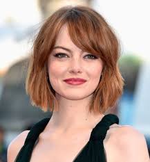 The end result is scary! Emma Stone Cuts Her Hair Emma Stone Debuts A Short Cropped Bob Hairstyle