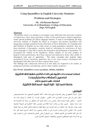 Quantifiers qu 1 fill in: Pdf Using Quantifiers In English University Students Problems And Strategies