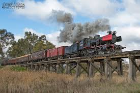J549 Victorian Goldfields Railway Train Pictures Railway Model Railway