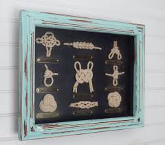 Sailor Knot Shadow Box Nautical Knot Framed Nautical Knots Coastal Decor Beach House By Theshabbyshak On Et Nautical Decor Coastal Decor Nautical Room
