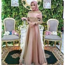 Gamis pesta satin brokat salwa. Gamis Gaul 2020 Maxi Dress Brokat Baju Pesta Longdres Remaja Gamis Muslimah Murah Dres Ladangki Shopee Indonesia