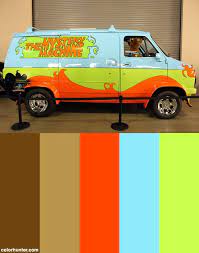 The Mystery Machine With Scooby Doo Color Scheme From Colorhunter Com Scooby Doo Halloween Scooby Doo Halloween Party Scooby Doo Mystery Incorporated