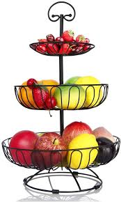 Rated 4 out of 5 stars. Rosdorf Park 3 Tier Fruit Basket Tiered Fruit Basket For Kitchen Countertop Fruit Basket Holder 3 Tier Fruit Basket For Counter For Storingand Organizing Vegetables Breads Wayfair