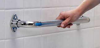If drilling through tile, install a specially designed tile bit. Knurled Chrome Grab Bars With Rotating Flanges By Aquasense Aquasense
