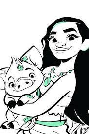 Coloriage Vaiana Maui Et Pua Latest Disney Movies Disney Films Disney Art