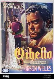 ORSON WELLES and SUZANNE CLOUTIER as Desdemona in OTHELLO 1951 director  ORSON WELLES play by William Shakespeare Italy