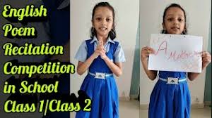 English poems for children of class 2 are crafted to impart humour, interest and/or values to kids. English Poem For Kids Class 1 Class 2 English Recitation Poem Competition In School Class 1 Class 2 Youtube