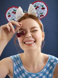 Disney Minnie Mouse Cherry Ears Headband