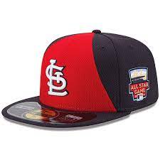 Men S St Louis Cardinals New Era Red Navy Authentic Collection Diamond Era On Field 59fifty Fitted Hat With 2014 All Sta Star Games Hats For Men Cardinals Hat