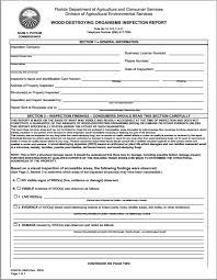 Reinspection report inspection tag posted: Termite Letters Aka Wood Destroying Organisms Inspe