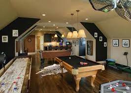 Back To Basements Seven Basement Remodels To Update Your Home Attic Game Room Bonus Room Design Game Room Design