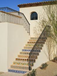Decorating Cool Mediterranean Outdoor Staircase With Floor Tiles Stairs Staircase Tile Mediterranean Tile Stairs Tiled Staircase Outdoor Stairs Tile Steps