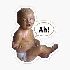Peanut Butter Baby Sticker By Emmycap Redbubble