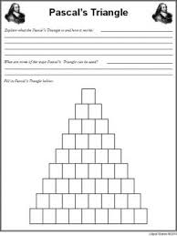 Number Patterns Free Printable Pascals Triangle Math