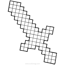 The solution time will be considered only after you press start game, or the timer expires. Minecraft Sword Coloring Pages Outline Xcolorings Com