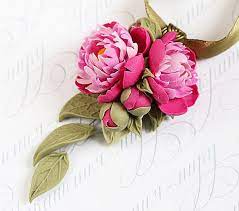 Pink Peony Flowers Necklace Rustic Wedding Jewelry Floral Etsy Rustic Wedding Jewelry Pink Flower Jewelry Pink Peonies