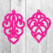 Teardrop Earring Template Svg Dxf Png High Quality Premium Design