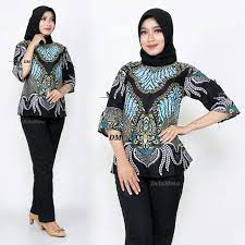 Check spelling or type a new query. Atasan Baju Batik Wanita Cewek Formal Casual Blouse Blus Batik Kerja Kantor Biru Muda Shopee Indonesia