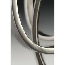 Shop Progress Lighting Torino Collection 9 Light 2 Tier Brushed Nickel Chandelier Lighting Fixture N A Overstock 9367314