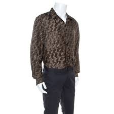 We did not find results for: Fendi Brown Ff Logo Printed Twill Silk Long Sleeve Shirt Xxl Fendi Tlc