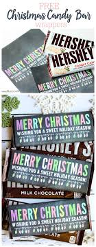 How to make printable candy bar wrappers for christmas. Merry Christmas Candy Bar Wrappers