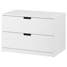 Nordli Byra Med 2 Lador Vit 80x54 Cm Ikea Schubladen Kommode Schubladenelement
