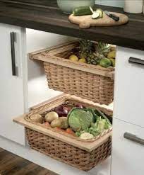 These wicker basket drawers from hafele are an attractive storage solution for anywhere in your home. Natural Brown Kitchen Wicker Basket Pull Out Size 500 Mm Size Dimension 500mm Id 19858443591