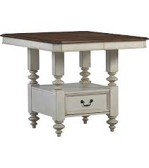 Southport Pub Table Distressed White Haverty S Pub Table Furniture Inspiration Elegant Coastal Decor