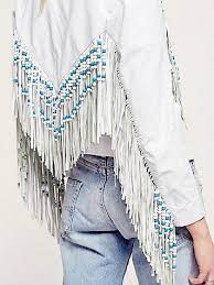 Free People Hendrix Fringe Leather Jacket Fringe Leather Jacket White Fringe Leather Jacket Diy Jacket
