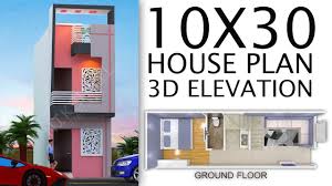 10x30 House Plan With 3d Elevation Design By Nikshail Youtube
