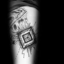 You can specify to the artist when you come in that you want to buy a drawing or design to think about rather. 50 Computer Tattoo Designs For Men Technology Ink Ideas Computer Tattoo Tattoo Designs Men Chip Tattoo