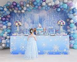 10 ideas for an unforgettable frozen themed party angela nightingale in food on sep 20, 2016 as much as we've tried to let it go… let it goooooooo! the popularity of this 2013 disney flick just hasn't seemed to dwindle much, and with the script for a frozen sequel reportedly underway, don't expect to see anna and elsa stepping. Frozen Party Elsa Birthday Party Frozen Party Decorations Frozen Themed Birthday Party