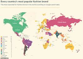 Not too shabby for $7. World Map Reveals The World S Favourite Fashion Brands And Louis Vuitton Is Top Daily Mail Online