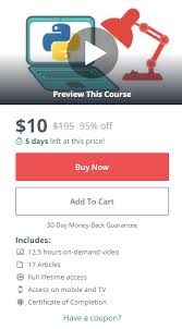 Complete Python Bootcamp Go From Zero To Hero In Python Learn Python Like A Professional Start From The Ba Online Education Great Vegan Recipes Udemy Coupon