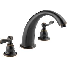 Not every product will meet your desired criteria and not every product is the same in contrast with the. Delta Windemere Oil Rubbed Bronze Widespread Roman Tub Faucet Trim Kit Faucetlist Com