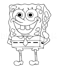 What nickelodeon characters are full of energy, are very naive and. How To Draw Spongebob Step By Step Drawing Guide By Dawn Dragoart Com