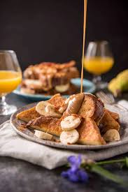 Peanut Butter Banana Bacon Brioche French Toast Elvis Style The Crumby Kitchen